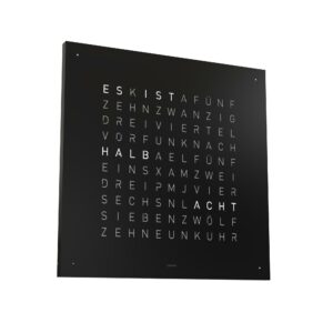 Qlocktwo Wanduhr Earth 45, Limited Monochrome Edition