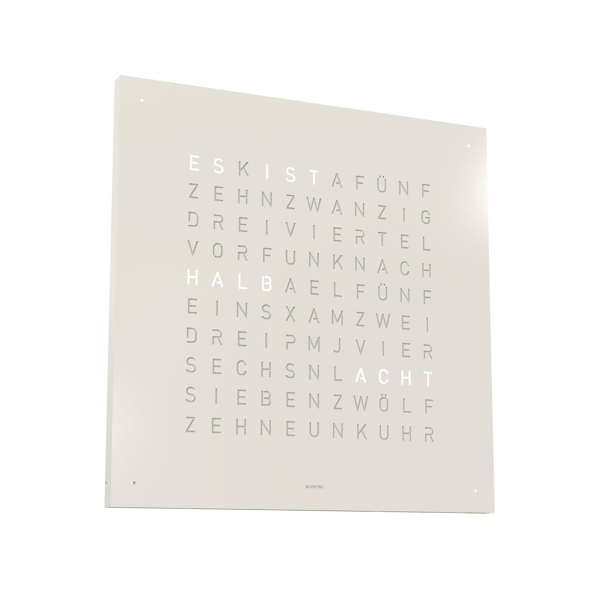 Qlocktwo Wanduhr Earth 45, Limited Monochrome Edition – Bild 6